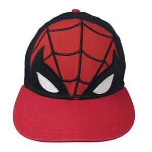 Spider-Man Fitted Hat Multicolor XL Superhero 6 Panel Vent Holes Outdoor